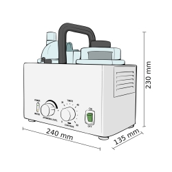Nebulizator do inhalacji solnych w łaźni parowej